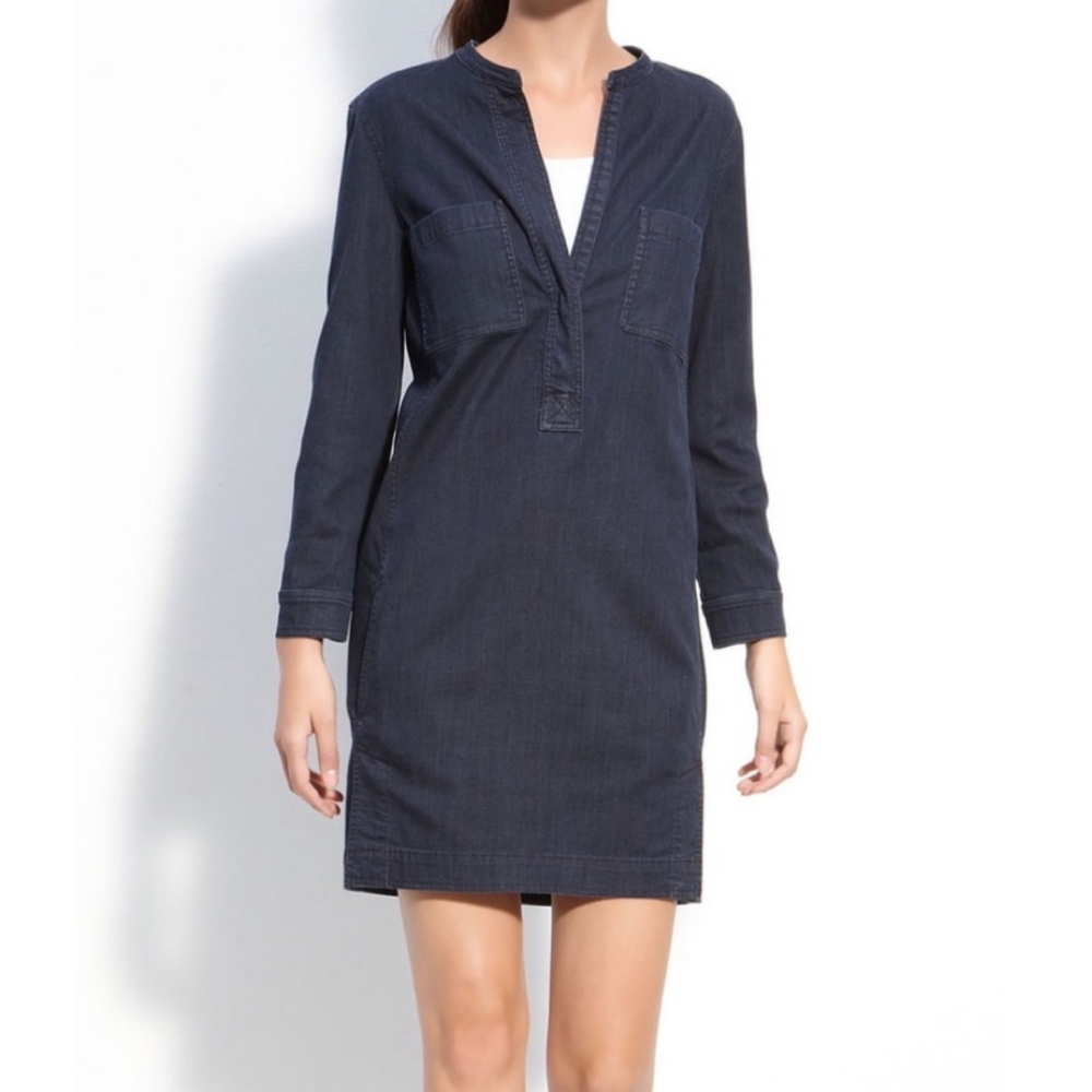 VINCE Lightweight Denim Dress Sz 12 NWOT